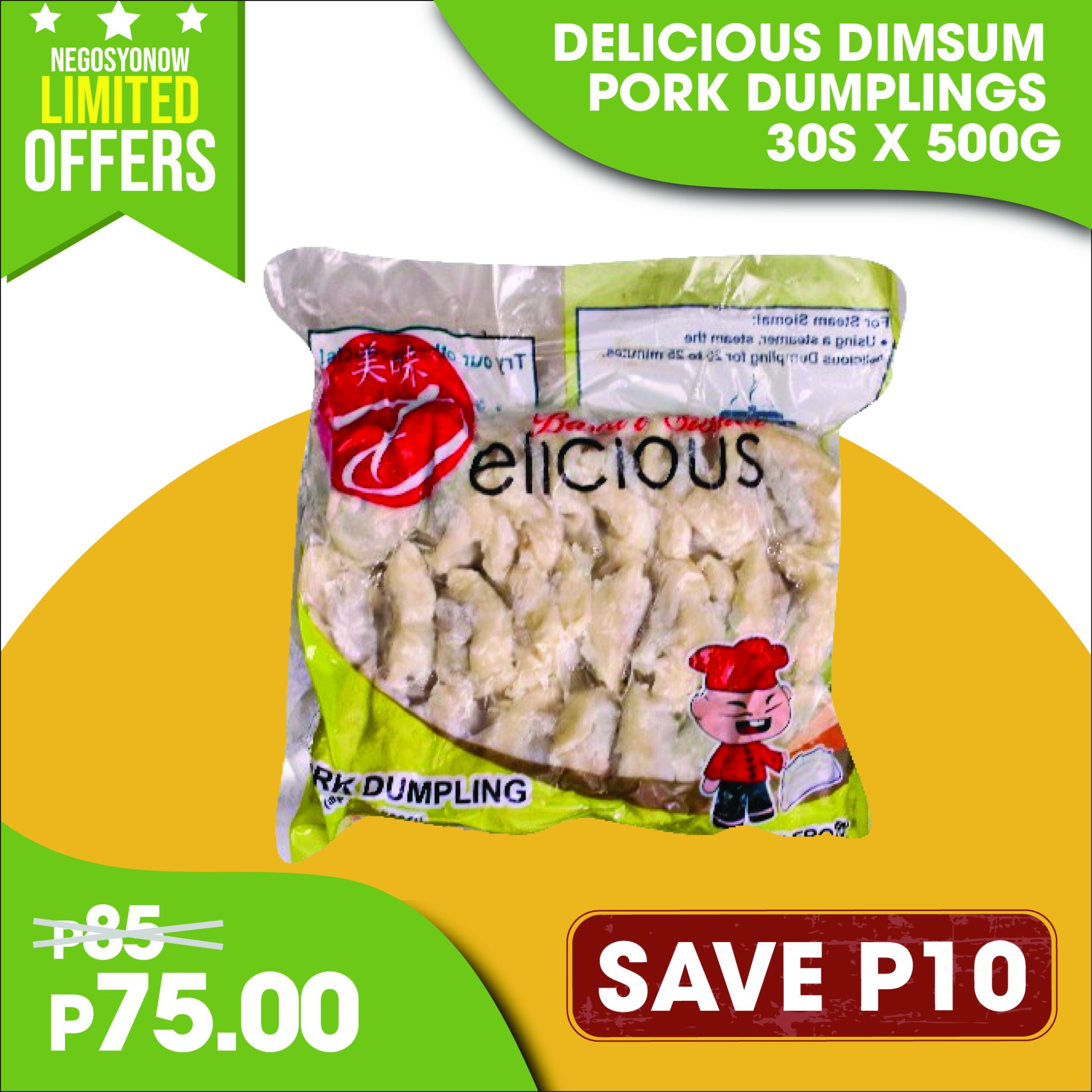 Delicious Dimsum Pork Dumplings 30 pcs